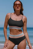 Scoop Neck Spaghetti Strap Two-Piece Swim Set - Trendsi - Flyclothing LLC
