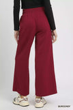 Umgee Cable Knit Textured Wide Leg Pants - Trendsi - Flyclothing LLC