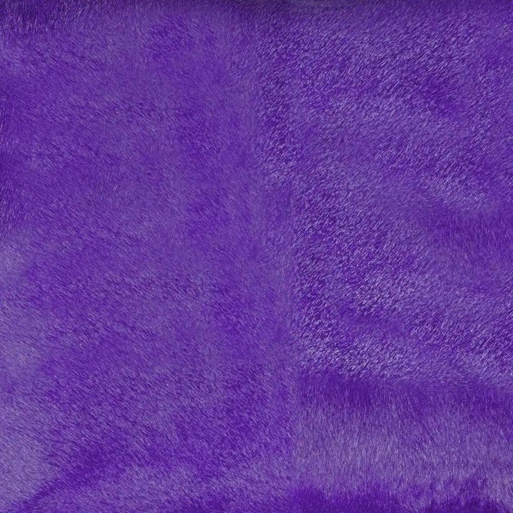 18" Purple Cowhide Throw Pillow - Homeroots - Flyclothing LLC