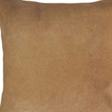 18" Tan Cowhide Throw Pillow - Homeroots - Flyclothing LLC