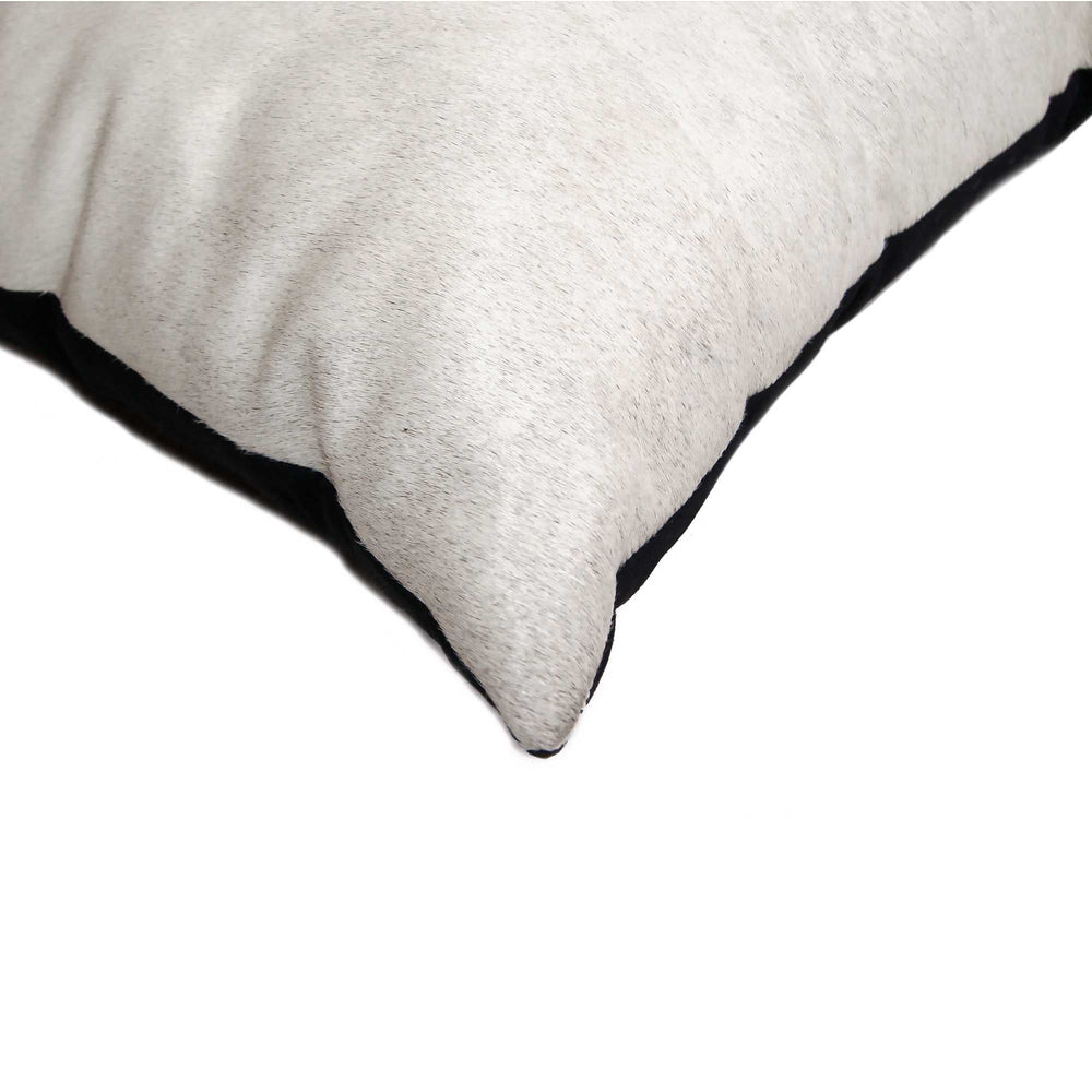 18" X 18" X 5" Off White Cowhide Pillow - Homeroots - Flyclothing LLC