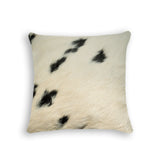 18" Black and White Cowhide Throw Pillow - Homeroots - Flyclothing LLC
