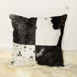 18" Black and White Cowhide Throw Pillow - Homeroots - Flyclothing LLC