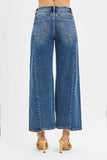 RISEN High Rise Crop Wide Leg Jeans with Step Hem - Trendsi - Flyclothing LLC