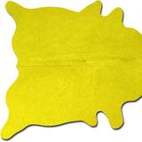 72" X 84" Yellow Cowhide - Rug - Homeroots - Flyclothing LLC