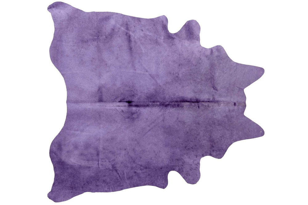 6' X 7' Purple Cowhide Cowhide Area Rug - Homeroots - Flyclothing LLC