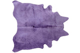 6' X 7' Purple Cowhide Cowhide Area Rug - Homeroots - Flyclothing LLC