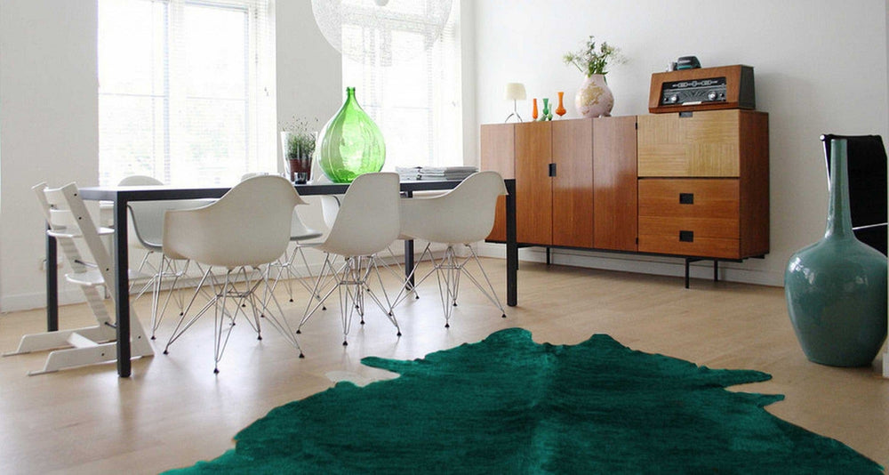 72" X 84" Verde Cowhide - Rug - Homeroots - Flyclothing LLC