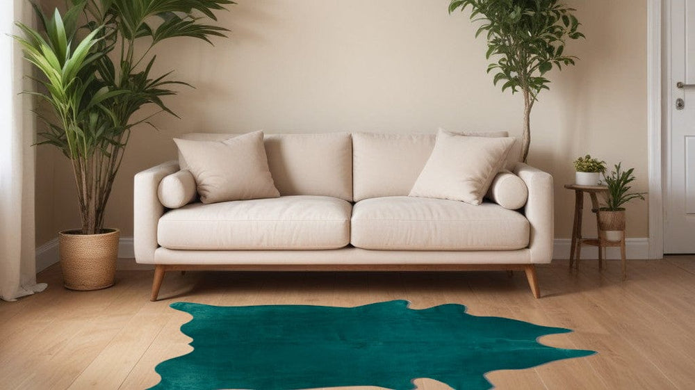 72" X 84" Verde Cowhide - Rug - Homeroots - Flyclothing LLC