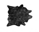 Black And Silver Cowhide Animal Print Area Rug - Homeroots - Flyclothing LLC