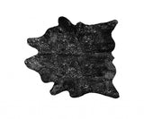 Black And Silver Cowhide Animal Print Area Rug - Homeroots - Flyclothing LLC