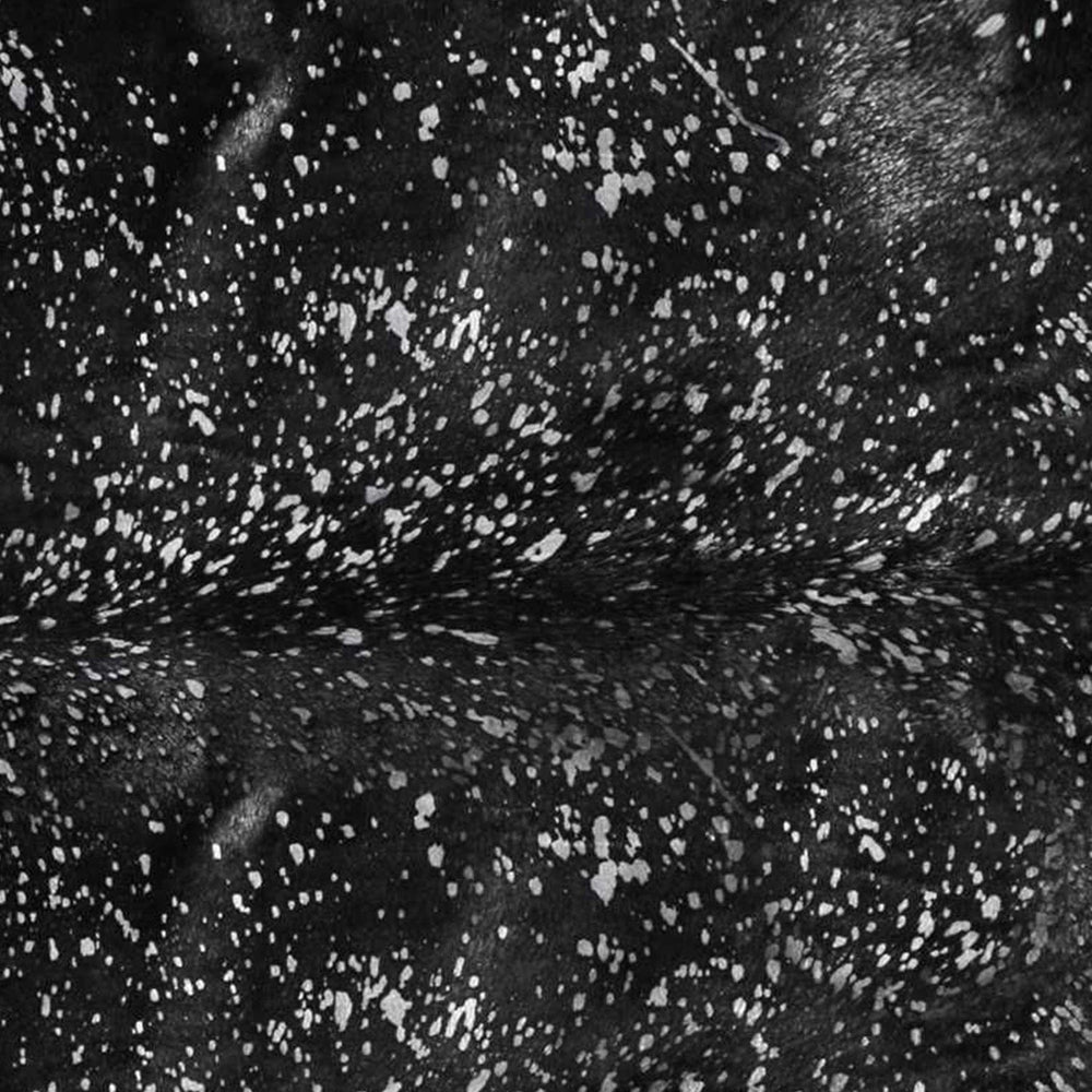 72" X 84" Black And Gold Cowhide - Area Rug - Homeroots - Flyclothing LLC