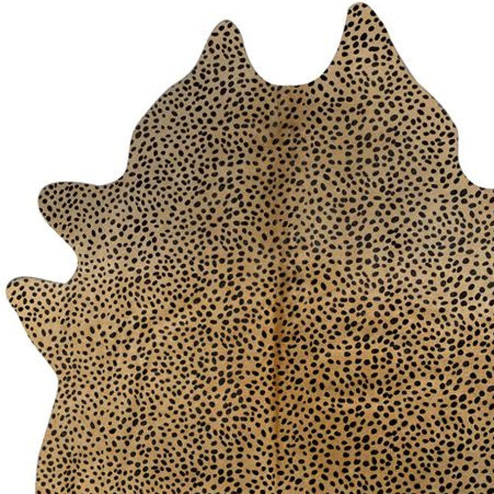 72" X 84" Cheetah Cowhide - Rug - Homeroots - Flyclothing LLC