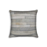 18" Gray Cowhide Throw Pillow - Homeroots - Flyclothing LLC