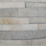 18" Gray Cowhide Throw Pillow - Homeroots - Flyclothing LLC