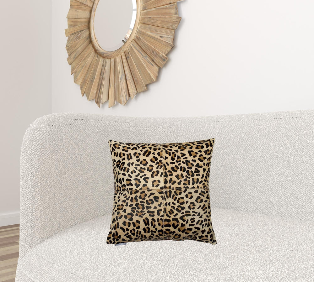 18" X 18" X 5" Leopard Quattro Pillow - Homeroots - Flyclothing LLC