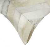 12" X 20" Natural Chevron Cowhide Throw Pillow - Homeroots - Flyclothing LLC