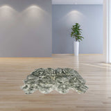 Gradient Gray Animal Print Area Rug - Homeroots - Flyclothing LLC