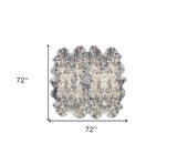 Gradient Gray Animal Print Area Rug - Homeroots - Flyclothing LLC