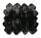 Black Animal Print Area Rug - Homeroots - Flyclothing LLC