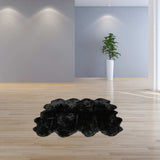 Black Animal Print Area Rug - Homeroots - Flyclothing LLC