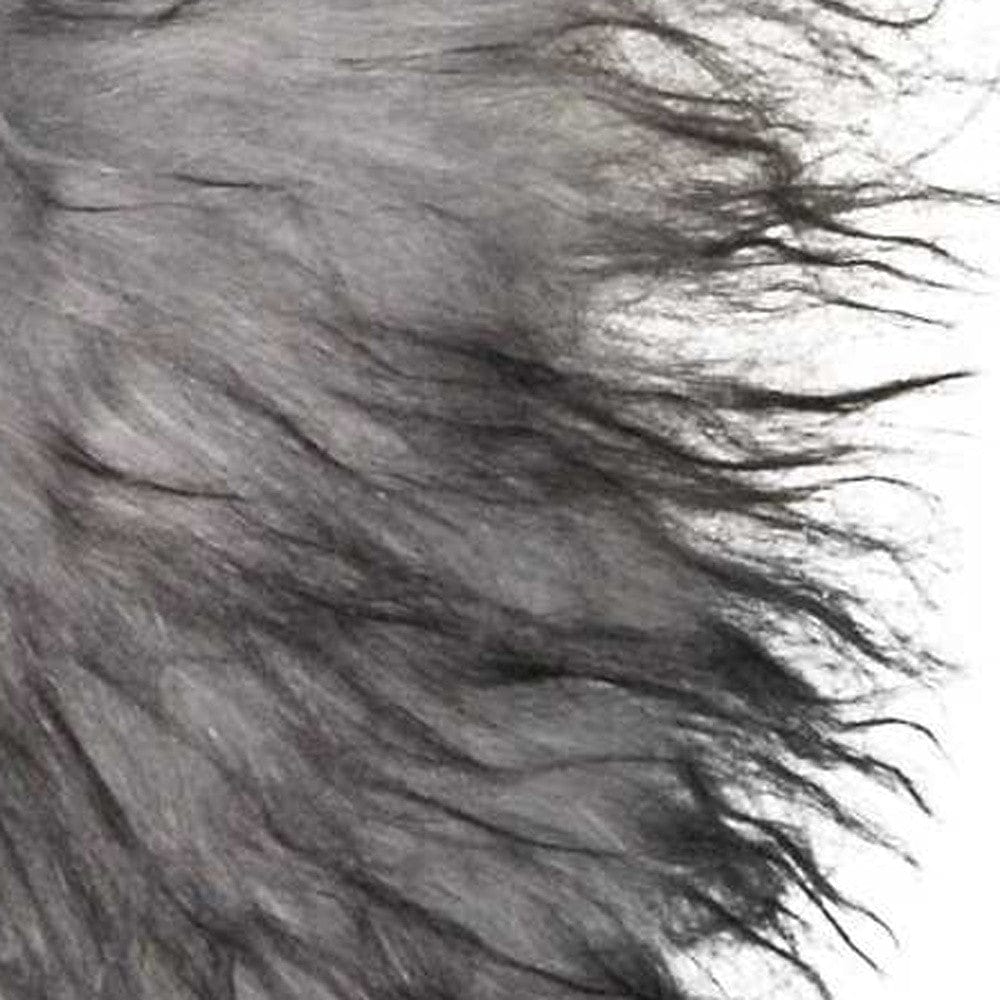 15" X 15" Silver Sheepskin Solid Color Dining Chair Pad - Homeroots - Flyclothing LLC