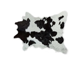 2' X 3' Black and White Cowhide Hand Woven Area Rug - Homeroots - Flyclothing LLC