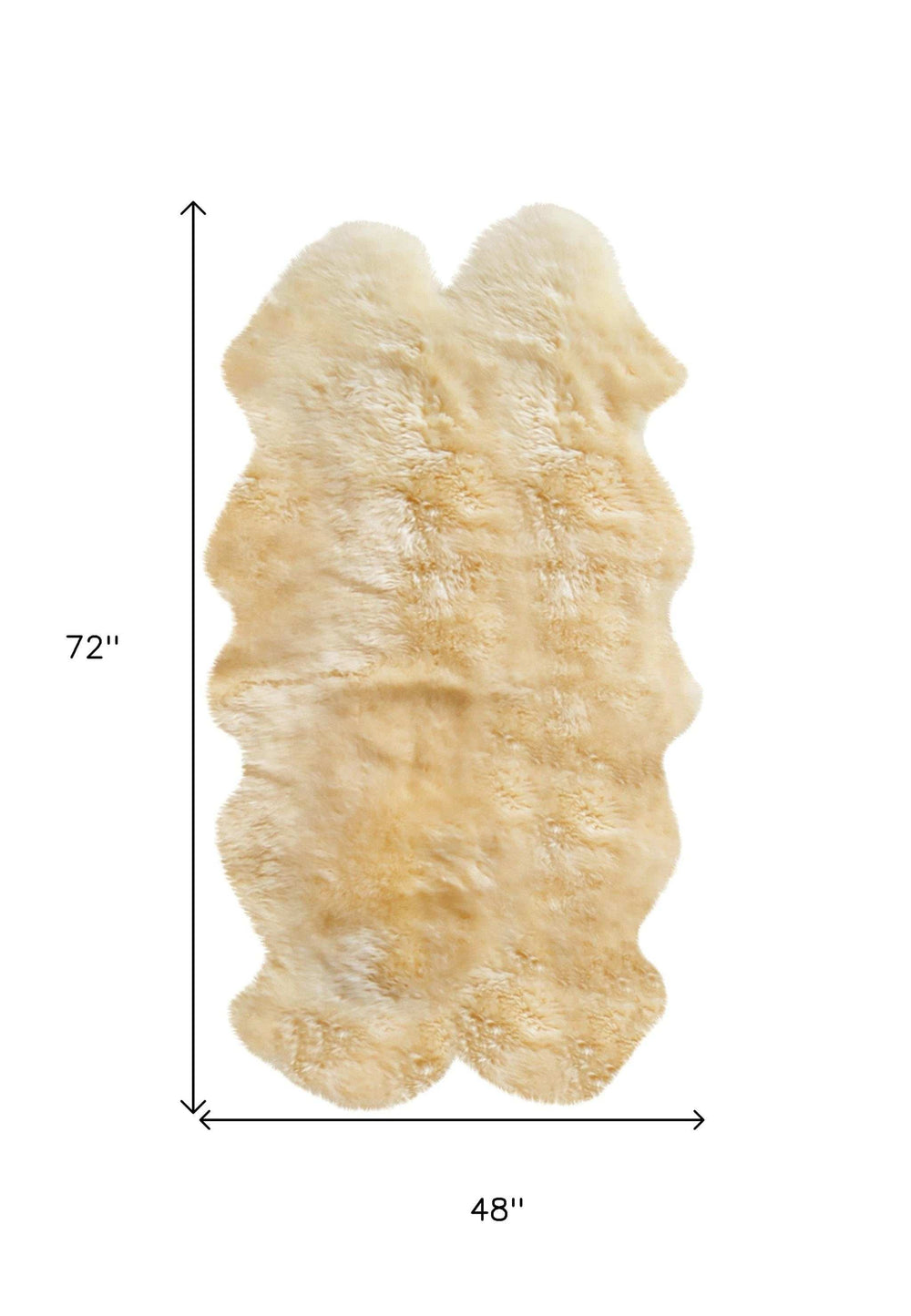 Gold Animal Print Area Rug - Homeroots - Flyclothing LLC