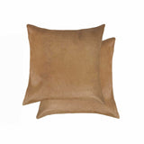18 X 18 Tan Cowhide Throw Pillow - Homeroots - Flyclothing LLC