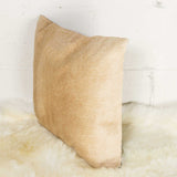 18 X 18 Tan Cowhide Throw Pillow - Homeroots - Flyclothing LLC