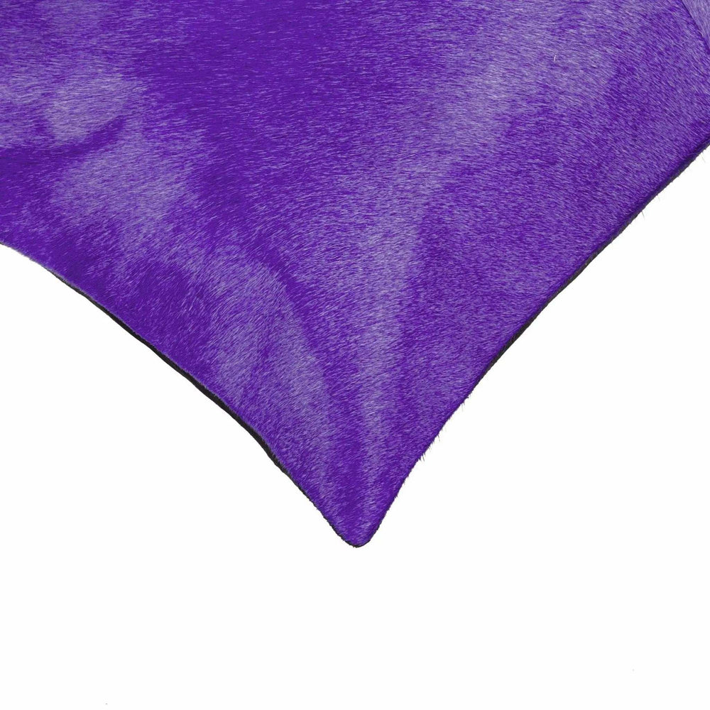 18 X 18 Purple Cowhide Throw Pillow - Homeroots - Flyclothing LLC
