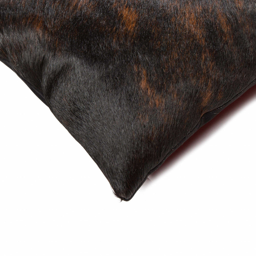 Set of Two 12" X 20" Chocolate Cowhide Throw Pillow - Homeroots - Flyclothing LLC