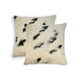 18 X 18 Black And White Cowhide Throw Pillow - Homeroots - Flyclothing LLC