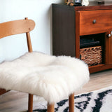 17" X 17" White Synthetic Solid Color Pad - Homeroots - Flyclothing LLC