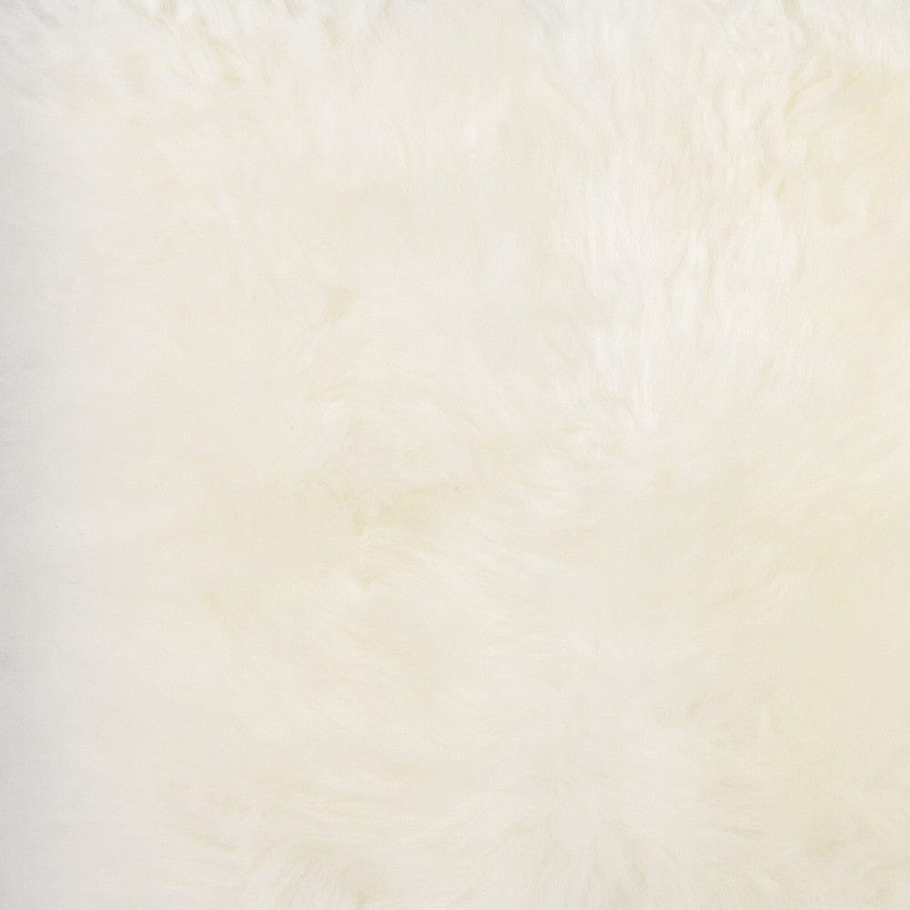 17" X 17" White Synthetic Solid Color Pad - Homeroots - Flyclothing LLC