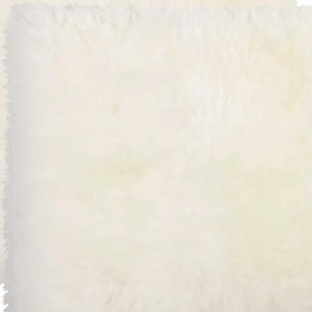 17" X 17" Off White Synthetic Solid Color Pad - Homeroots - Flyclothing LLC