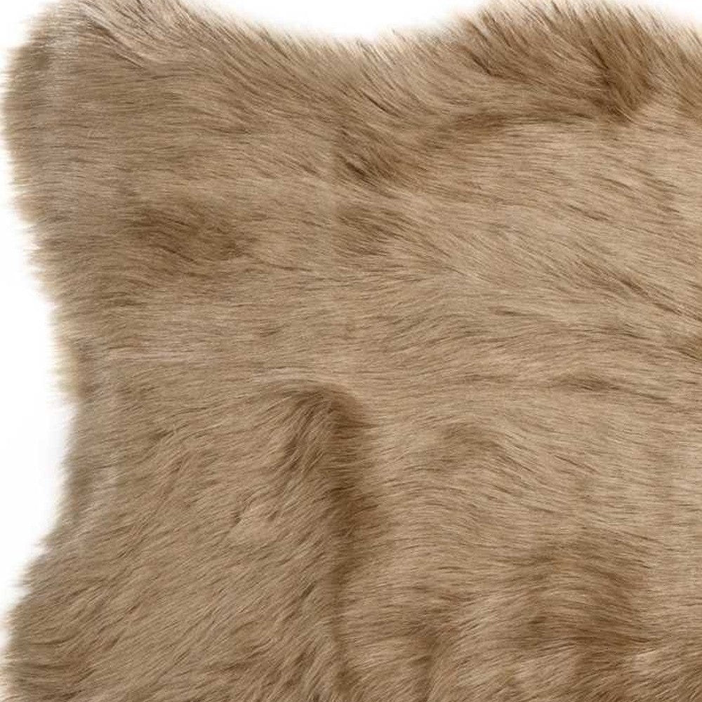 24" X 36" X 1.5" Tan Sheepskin - Area Rug - Homeroots - Flyclothing LLC