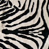 5' X 7' Black and White Faux Cowhide Zebra Print Area Rug - Homeroots - Flyclothing LLC