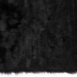 3' X 5' Black Rectangular Faux Fur - Area Rug - Homeroots - Flyclothing LLC