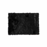 60" X 96" Black Sheepskin - Rug Or Throw - Homeroots - Flyclothing LLC