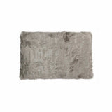 5' X 8' Gray Faux Sheepskin Area Rug - Homeroots - Flyclothing LLC