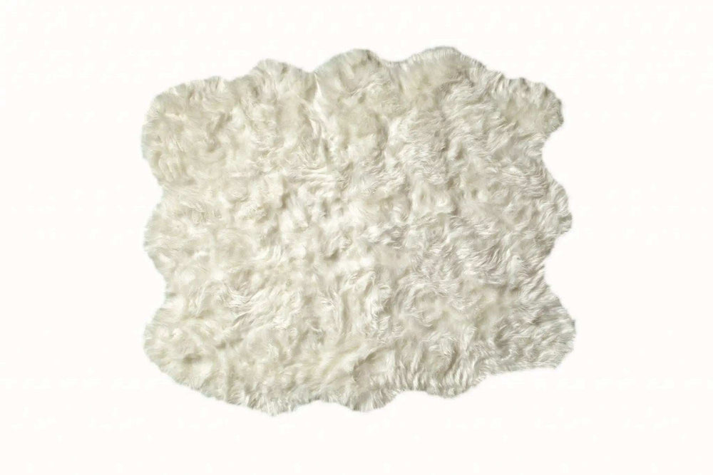 Off White Animal Print Area Rug - Homeroots - Flyclothing LLC