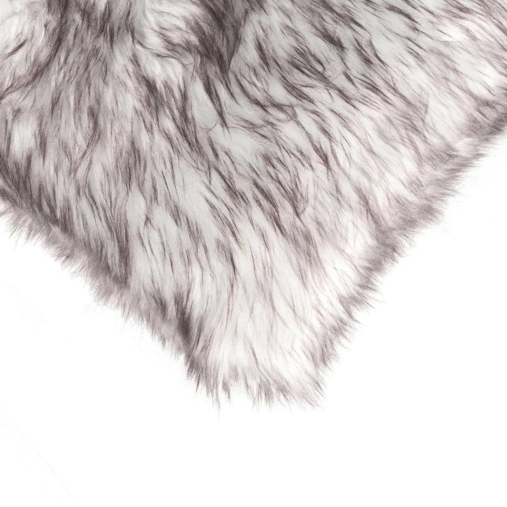 Set of Two 18" Chocolate Faux Fur Throw Pillow - Homeroots - Flyclothing LLC