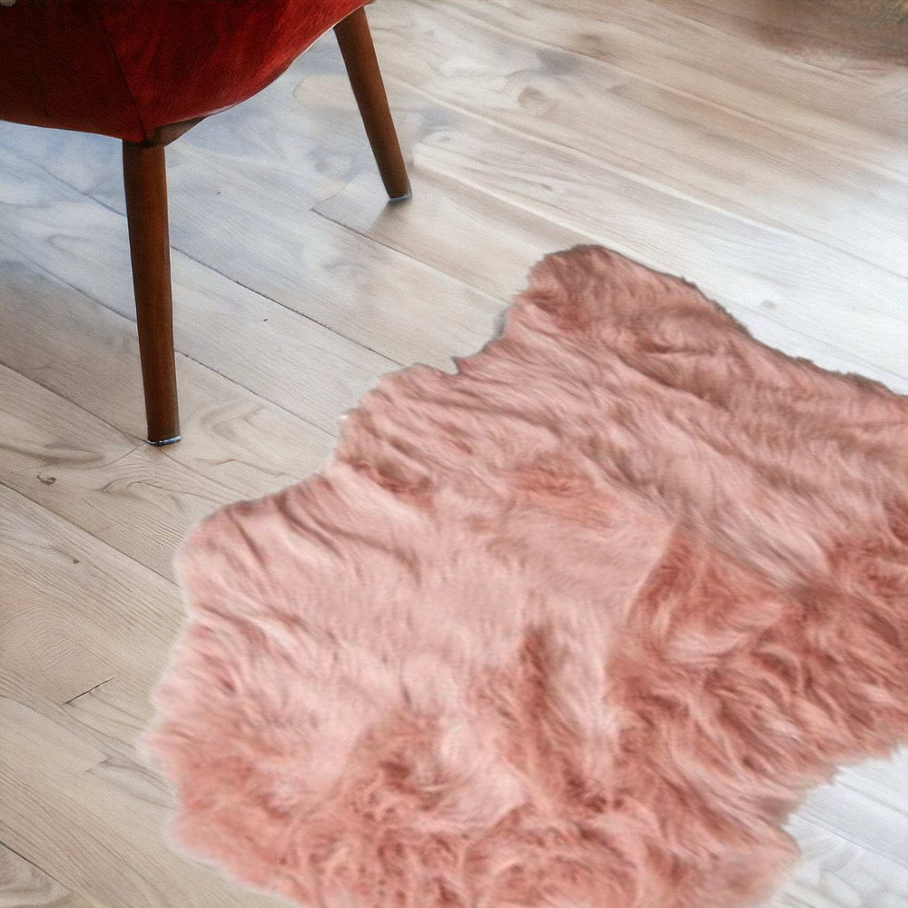 2' X 3' Dusty Rose Animal Print Area Rug - Homeroots - Flyclothing LLC