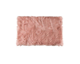 24" X 36" X 1.5" Dusty Rose Plush Faux Sheepskin Area Rug - Homeroots - Flyclothing LLC