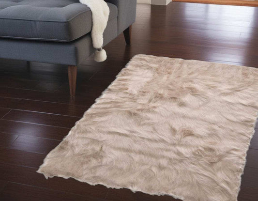 2' X 3' Taupe Animal Print Area Rug - Homeroots - Flyclothing LLC
