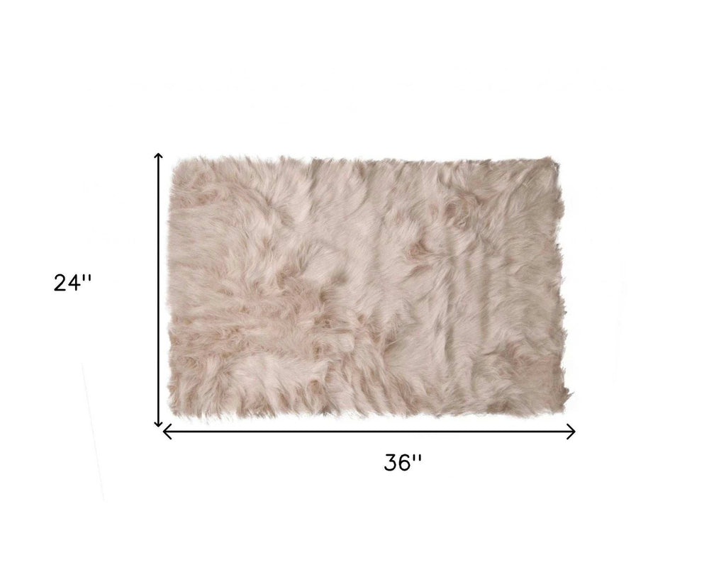 2' X 3' Taupe Animal Print Area Rug - Homeroots - Flyclothing LLC