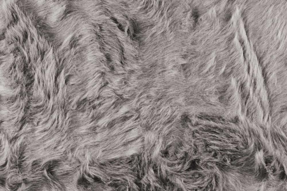 2' X 6' Gray Sheepskin Double - Area Rug - Homeroots - Flyclothing LLC