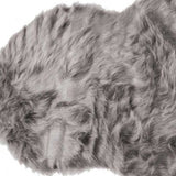 2' X 6' Gray Sheepskin Double - Area Rug - Homeroots - Flyclothing LLC