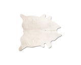 60" X 84" Off White Cowhide Rug - Homeroots